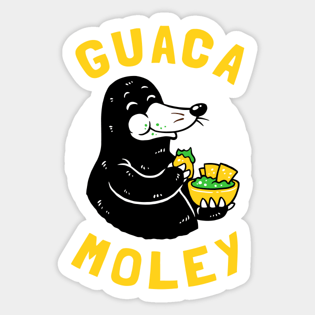 Guacamoley Sticker by dumbshirts